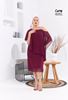 Picture of CURVY GIRL CHIFFON DRESS WITH SPRKLES ON SHOULDER